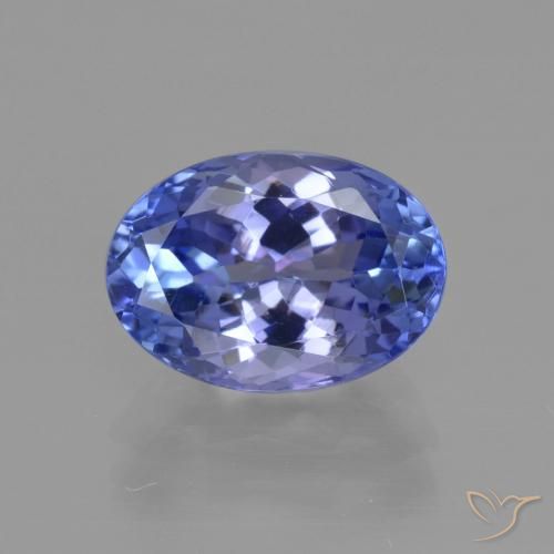 3.22 ct Blue Tanzanite, 10.7 x 7.6 mm Oval Cut From Tanzania, Photo A