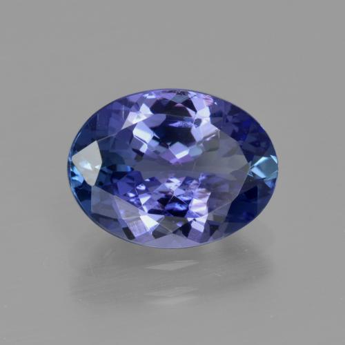3.08 ct Blue Tanzanite Stone, Natural Tanzanite in Oval Facet Shape for Sale