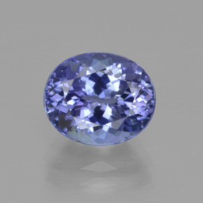 ミディアムネイビーブルー タンザナイト 宝石 - 3.5ct オーバル ファセット (ID: 411926)