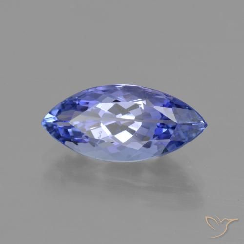3.03 ct Blue Tanzanite Stone, Natural Tanzanite in Marquise Facet Shape for Sale