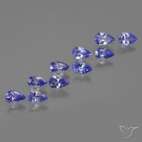 2.04ctw Natural Violet Blue Tanzanite, Pear Shape, VS