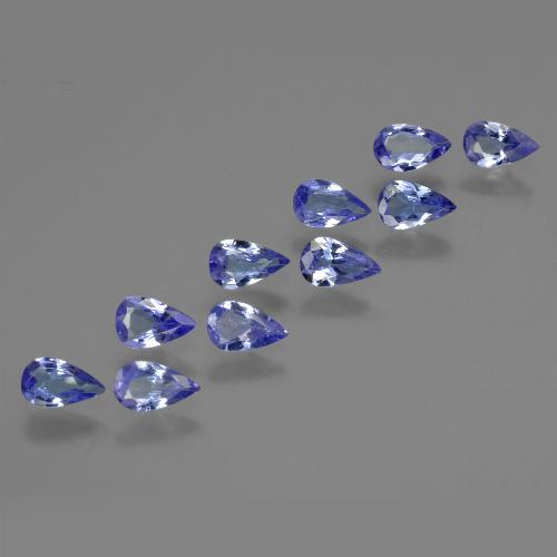 Azul marino medio Tanzanita Gema - 0.2ct Corte en forma de pera (ID: 412595)