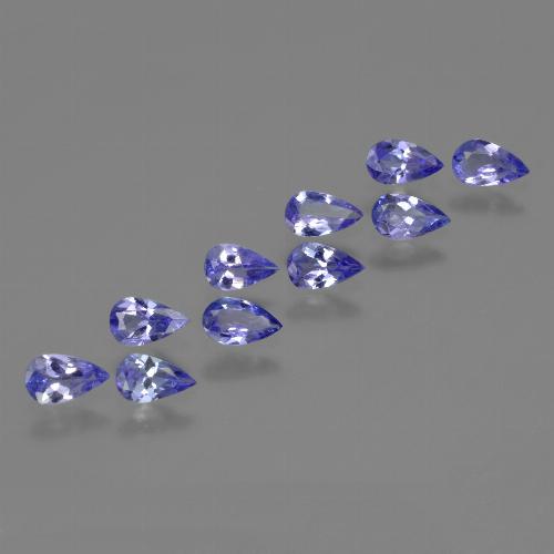 Medium Navy Blue Tanzanite Gem - 0.2ct Sfaccettatura a pera (ID: 412599)