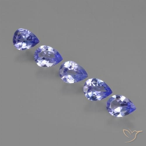 1.33ctw Natural Intense Violet Blue Tanzanite, Pear Shape, VS