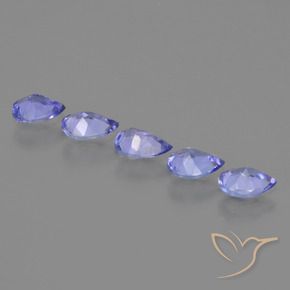 Tanzanite Gemstones in 5.2 x 3.9 mm Size for Sale, Tanzanite Stones in Intense Violet Blue Color