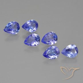 1.65 ctw Blue Tanzanite Stones, Natural Tanzanite in Pear Facet Shape for Sale