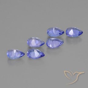Tanzanite Gemstones in 5 x 4 mm (calibrated) Size for Sale, Tanzanite Stones in Intense Violet Blue Color