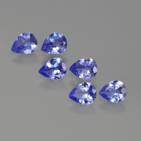1.48 ctw Blue Tanzanite Stones, Natural Tanzanite in Pear Facet Shape for Sale