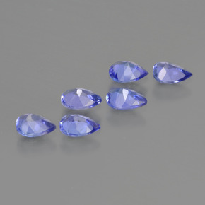 Tanzanite Gemstones in 4.9 x 3.8 mm Size for Sale, Tanzanite Stones in Medium Navy Blue Color