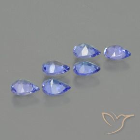 Tanzanite Gemstones in 5 x 4 mm (calibrated) Size for Sale, Tanzanite Stones in Intense Blue Color