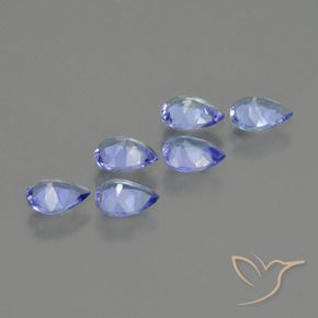 Tanzanite Gemstones in 5 x 3.8 mm Size for Sale, Tanzanite Stones in Intense Violet Blue Color