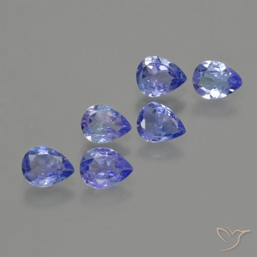 Medium Navy Blue Tanzanite Gem - 0.3ct Pear Facet (ID: 412991)