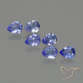 1.38 ctw Blue Tanzanite Stones, Natural Tanzanite in Pear Facet Shape for Sale