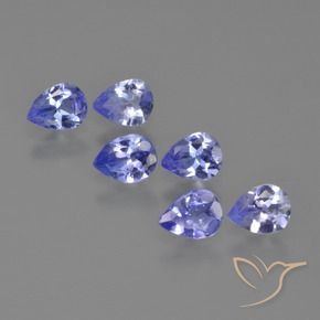 1.48 ctw Blue Tanzanite Stones, Natural Tanzanite in Pear Facet Shape for Sale