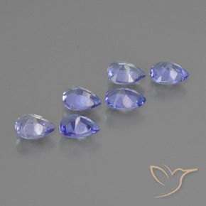 Tanzanite Gemstones in 4.9 x 3.7 mm Size for Sale, Tanzanite Stones in Intense Violet Blue Color