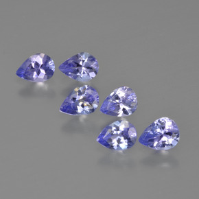 1.72 ctw Blue Tanzanite Stones, Natural Tanzanite in Pear Facet Shape for Sale