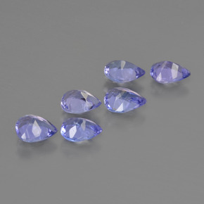 Tanzanite Gemstones in 5.2 x 3.7 mm Size for Sale, Tanzanite Stones in Intense Violet Blue Color