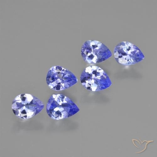 1.71ctw Natural Intense Violet Blue Tanzanite, Pear Shape, VS