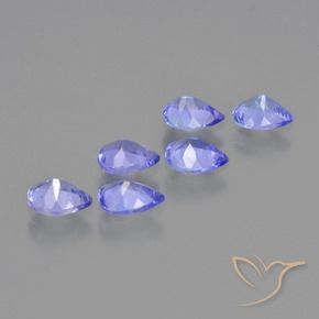 Tanzanite Gemstones in 5 x 4 mm (calibrated) Size for Sale, Tanzanite Stones in Intense Violet Blue Color