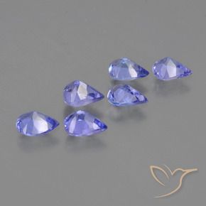Tanzanite Gemstones in 5.1 x 3.8 mm Size for Sale, Tanzanite Stones in Intense Violet Blue Color