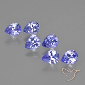 2.03 ctw Blue Tanzanite Stones, Natural Tanzanite in Pear Facet Shape for Sale