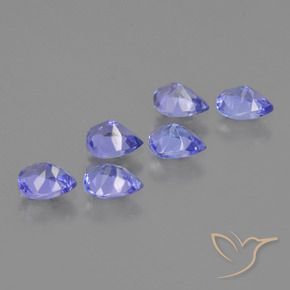 Tanzanite Gemstones in 5 x 4 mm (calibrated) Size for Sale, Tanzanite Stones in Intense Violet Blue Color