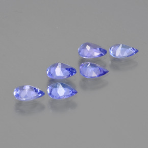 Tanzanite Gemstones in 5 x 4 mm (calibrated) Size for Sale, Tanzanite Stones in Intense Violet Blue Color