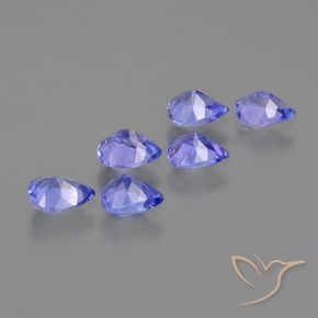 Tanzanite Gemstones in 5 x 4 mm (calibrated) Size for Sale, Tanzanite Stones in Intense Violet Blue Color