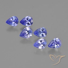 1.65 ctw Blue Tanzanite Stones, Natural Tanzanite in Pear Facet Shape for Sale
