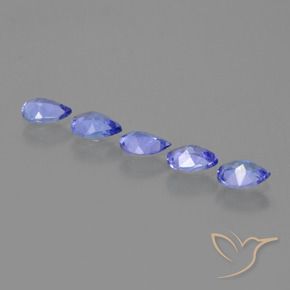 Tanzanite Gemstones in 4.9 x 3.8 mm Size for Sale, Tanzanite Stones in Violet Blue Color