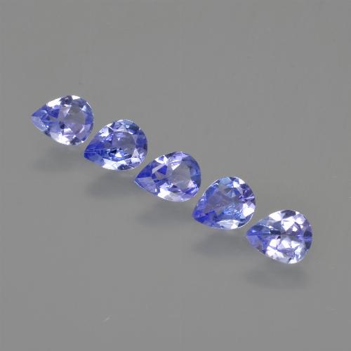 Intense Blue Tansanit Edelstein - 0.3ct Birnen Schliff (ID: 413139)