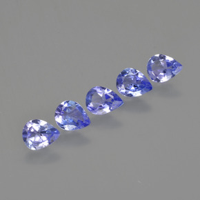 1.43 ctw Blue Tanzanite Stones, Natural Tanzanite in Pear Facet Shape for Sale