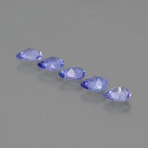 Tanzanite Gemstones in 5 x 4 mm (calibrated) Size for Sale, Tanzanite Stones in Intense Blue Color