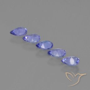 Tanzanite Gemstones in 5 x 4 mm (calibrated) Size for Sale, Tanzanite Stones in Intense Violet Blue Color