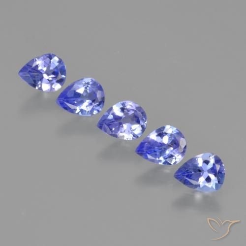 1.56ctw Natural Electric Blue Tanzanite, Pear Shape, VS