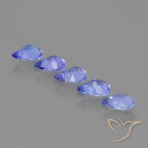Tanzanite Gemstones in 5 x 3.8 mm Size for Sale, Tanzanite Stones in Medium Blue Color