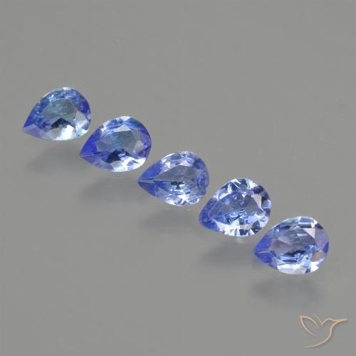 1.36ctw Natural Pastel Blue Tanzanite, Pear Shape, VS