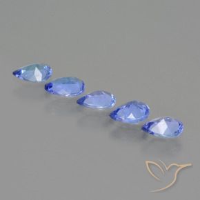 Tanzanite Gemstones in 5.2 x 3.9 mm Size for Sale, Tanzanite Stones in Pastel Blue Color
