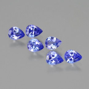 1.51 ctw Blue Tanzanite Stones, Natural Tanzanite in Pear Facet Shape for Sale