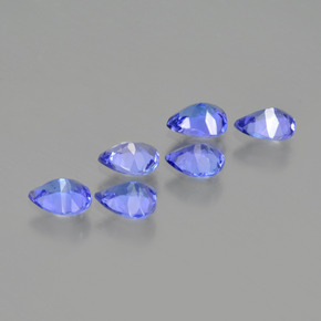 Tanzanite Gemstones in 4.9 x 3.8 mm Size for Sale, Tanzanite Stones in Intense Blue Color