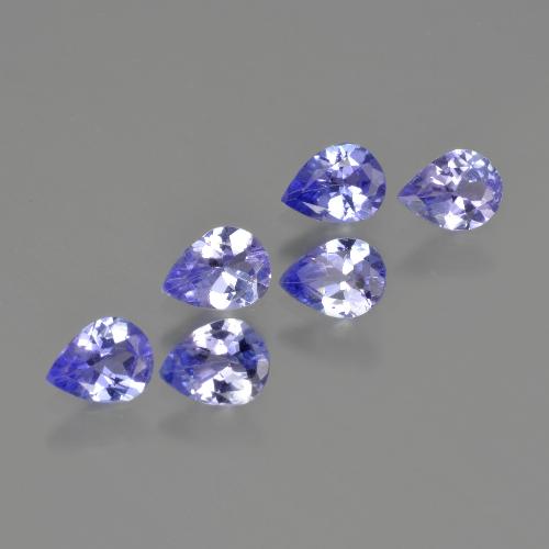 Deep Blue Tanzanite Gem - 0.3ct Pear Facet (ID: 413211)