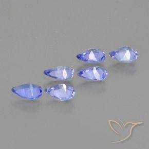 Tanzanite Gemstones in 4.8 x 3.8 mm Size for Sale, Tanzanite Stones in Deep Blue Color