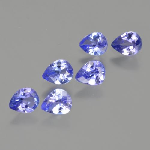 Electric Blue Tansanit Edelstein - 0.3ct Birnen Schliff (ID: 413213)