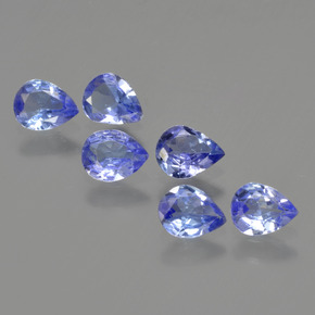 1.62 ctw Blue Tanzanite Stones, Natural Tanzanite in Pear Facet Shape for Sale