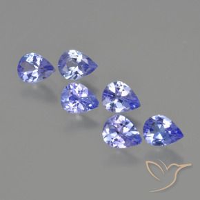1.77 ctw Blue Tanzanite Stones, Natural Tanzanite in Pear Facet Shape for Sale