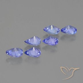 Tanzanite Gemstones in 5 x 4 mm (calibrated) Size for Sale, Tanzanite Stones in Deep Blue Color