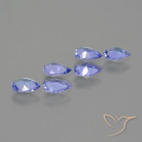 Tanzanite Gemstones in 5.1 x 3.8 mm Size for Sale, Tanzanite Stones in Deep Blue Color