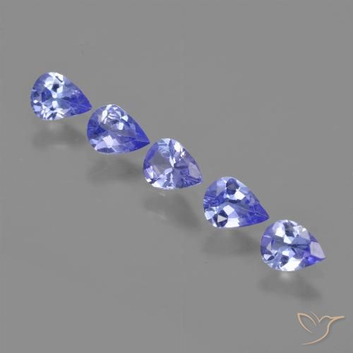 1.28ctw Natural Electric Blue Tanzanite, Pear Shape, VS