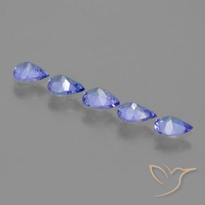 Tanzanite Gemstones in 5 x 4 mm (calibrated) Size for Sale, Tanzanite Stones in Electric Blue Color