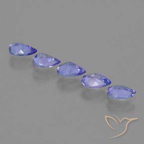 Tanzanite Gemstones in 5 x 4 mm (calibrated) Size for Sale, Tanzanite Stones in Intense Violet Blue Color